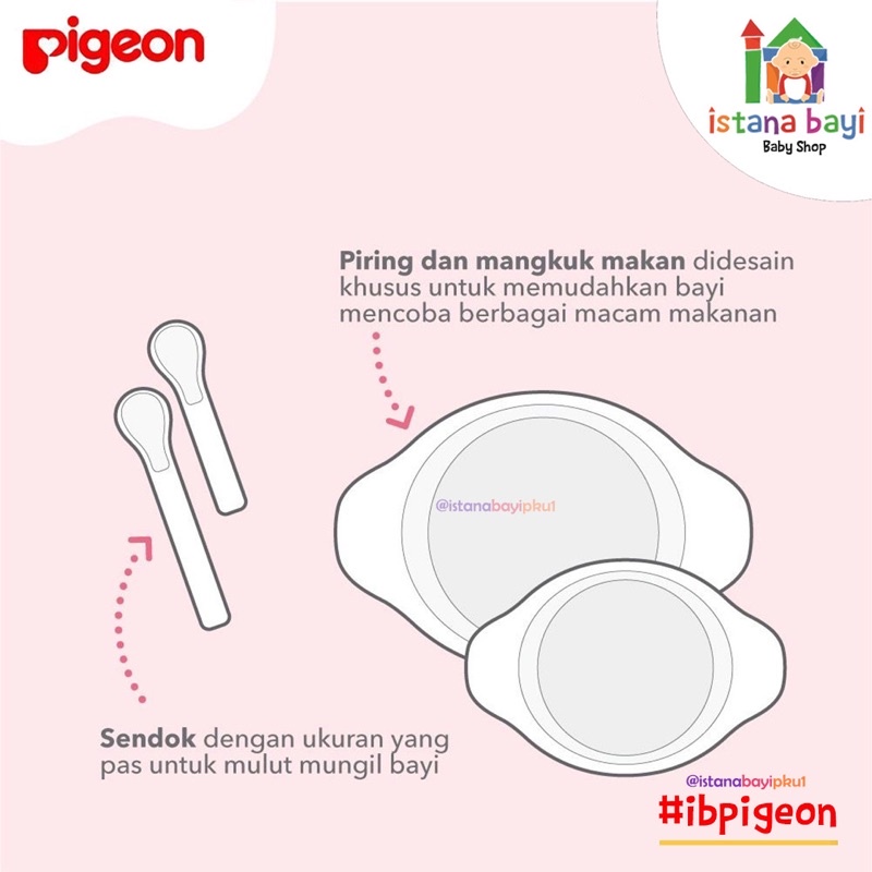 Pigeon Feeding Set Mini - Set perlengkapan makan anak