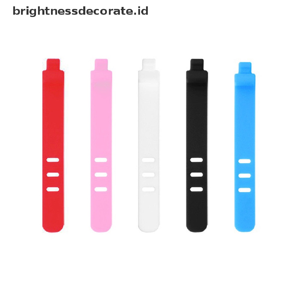 [birth] Silicone Data Cable Organizer Headphone Cord Finishing Buckle Wrap Tie Strap [ID]