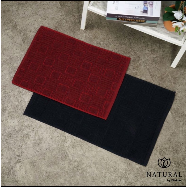 Keset Kaki Natural 40x60 Terry Towel by Chalmer Keset Kamar Mandi Keset dapur Serap air banyak Warna