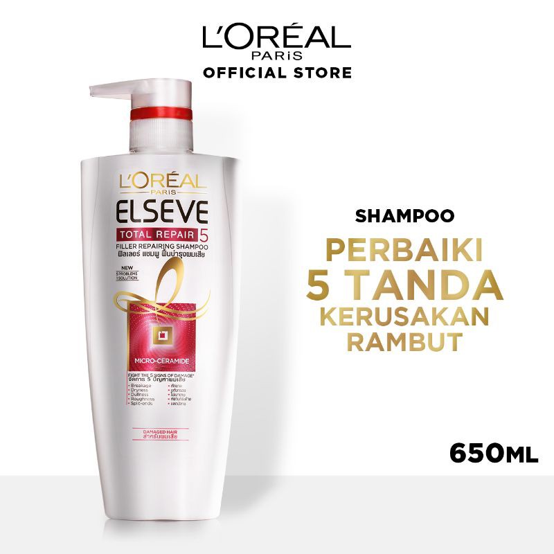 Loreal Paris Hair Care Total Repair 5 Shampoo 650 ML