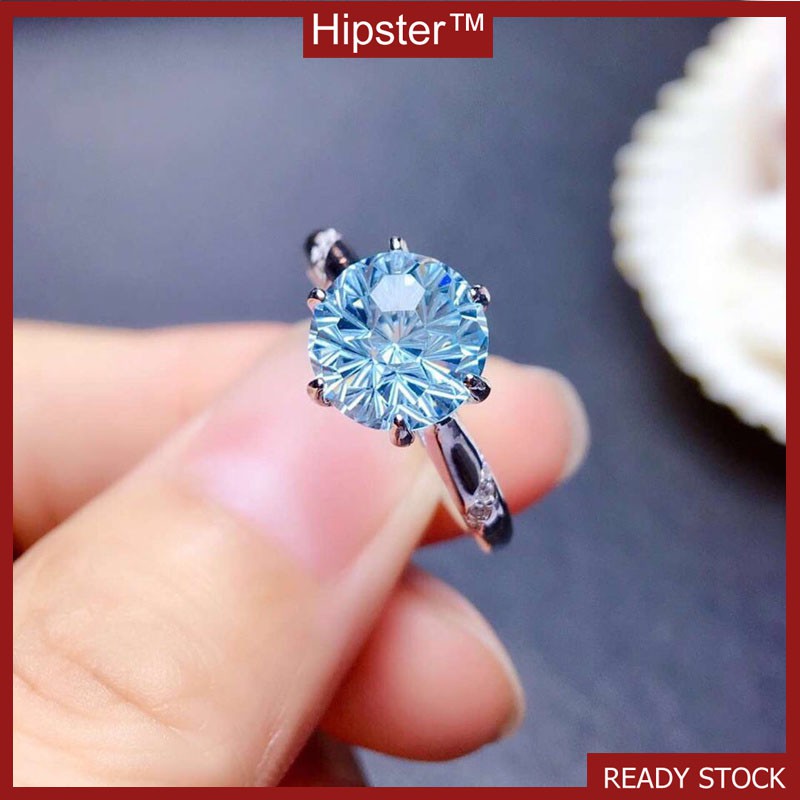 Hot Sale New Design Fancy Cut Light Aquamarine Ring