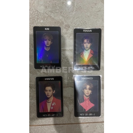 Photocard Pair accesess card NCT Resonance pt2 2020 (AC renjun,Ac kun, Ac winwin,Ac jungwoo)