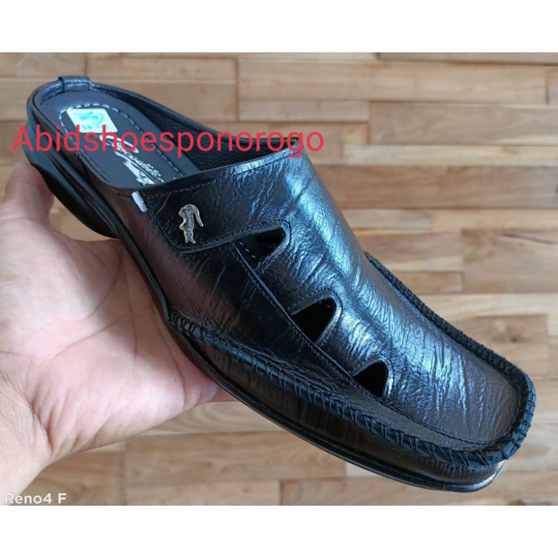 Sandal kulit asli pria sepatu sandal slop bustong tutong 38 39 40 41 42 43