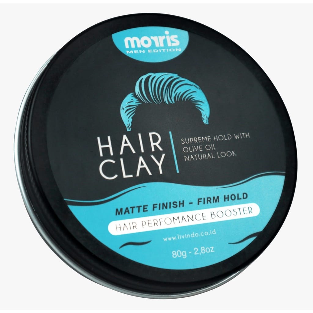 Morris Minyak Rambut Hair Clay &amp; Premium Pomade 80 Gram