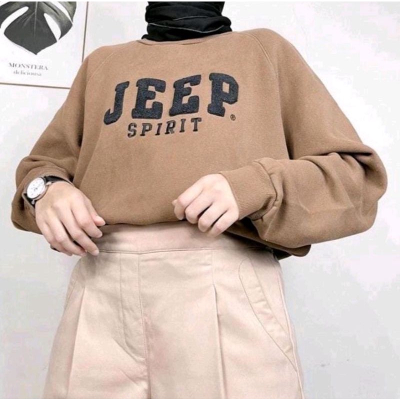 JEEP SPIRIT SWEATER OVERSIZE CREWNECK WANITA