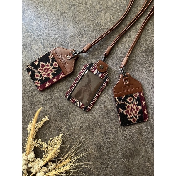 

ID Card Holder Tenun Ikat Sikka With Genuine Leather