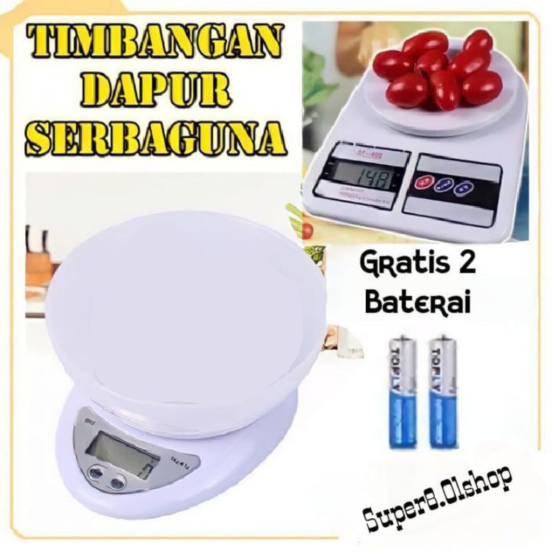 Timbangan Digital Kitchen Scale Elektrik /SF400/B05⭐ Super8 ⭐