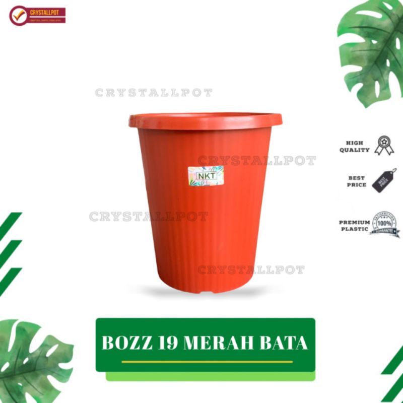 pot bunga tanaman tinggi NKT BOZZ 19 MERAH BATA - NKT BOZZ 19 MERAH BATA