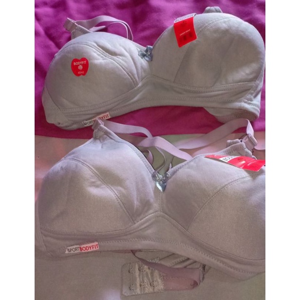 bra/bh sport Bodyfit tanpa kawat tanpa busa