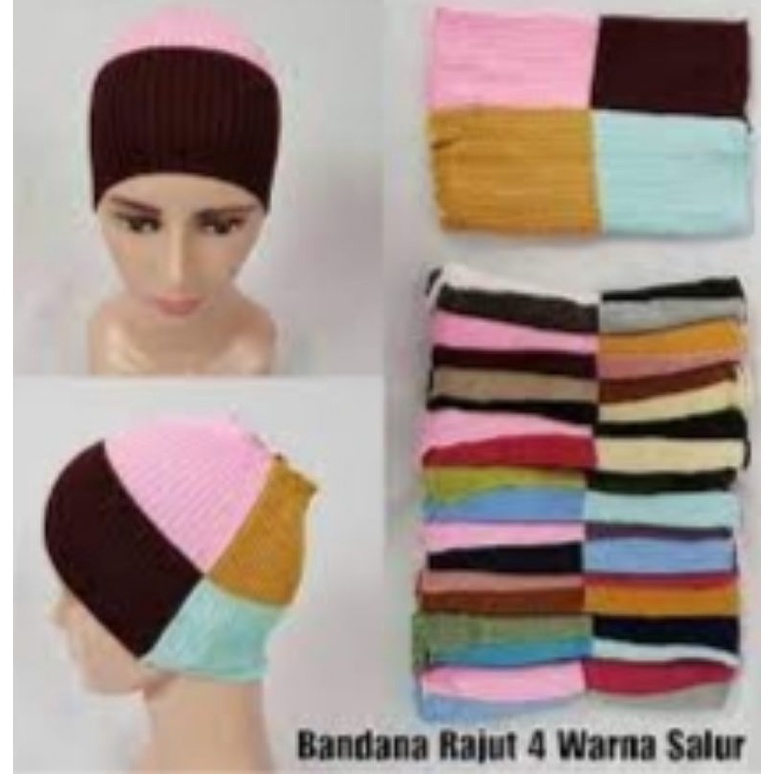 Ciput Rajut Salur 4 Warna Bahan Lembut