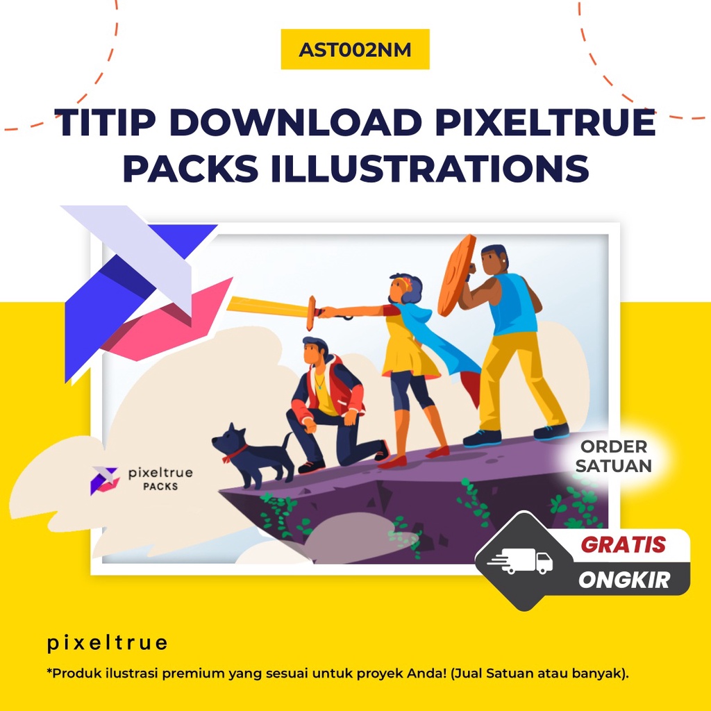 Jasa Download Pixeltrue Packs Illustrations - Paket Vector Ilustrasi Desain Grafis dan UI UX Design 
