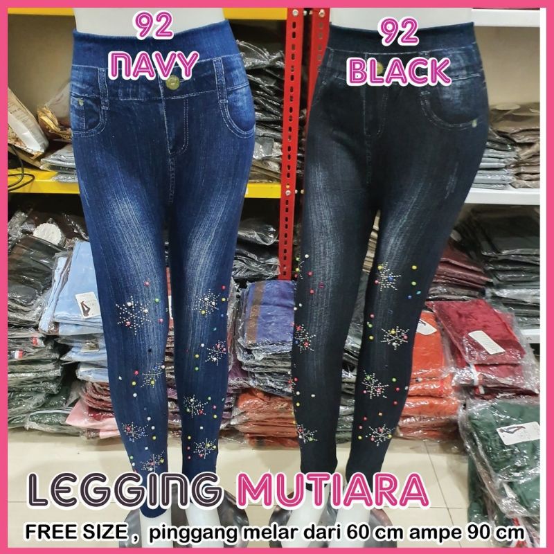Legging jeans wanita/legging jeans mutiara/legging wanita import