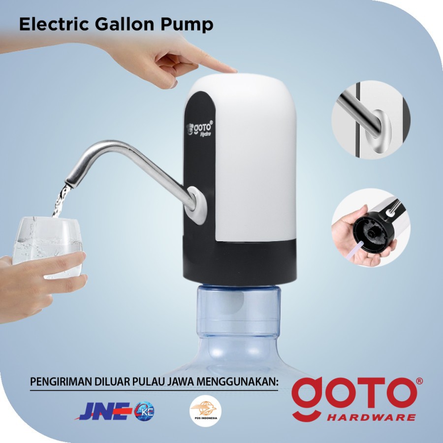 Pompa Galon Elektrik Recharge Dispenser Air Galon Charge DISPENSER USB GOTO HYDRO