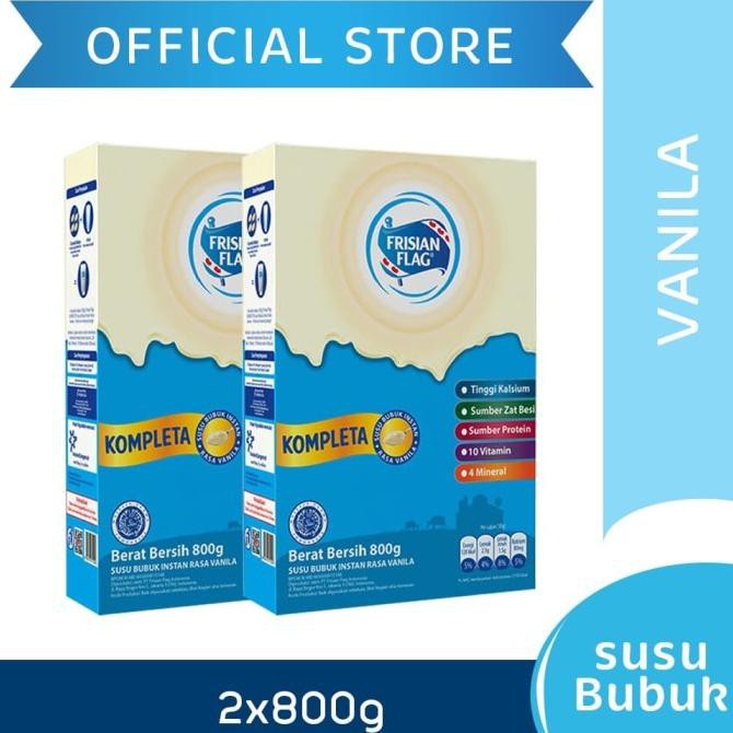 

Frisian Flag Kompleta Susu Bubuk Keluarga Vanila 800g [2 pcs]