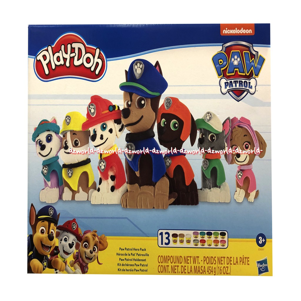 Play-Doh Paw Patrol Nickelodeon Mainan Lilin Playdoh Kreasi Anak