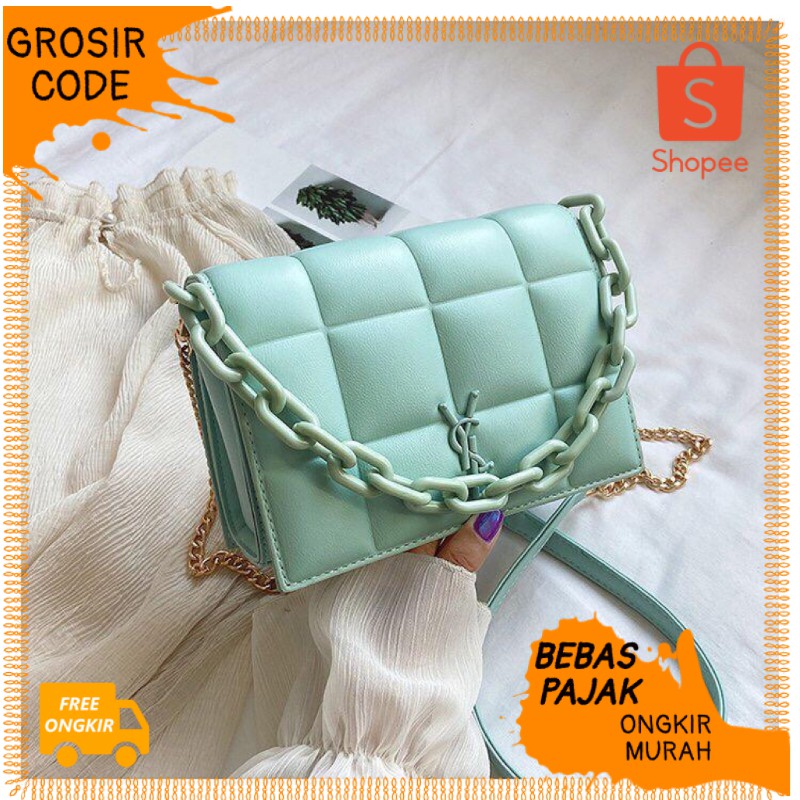 TAS SELEMPANG WANITA E5215/C7361 TAS IMPORT TAS FASHION TAS JAKARTA TERMURAH TAS GROSIRCODE