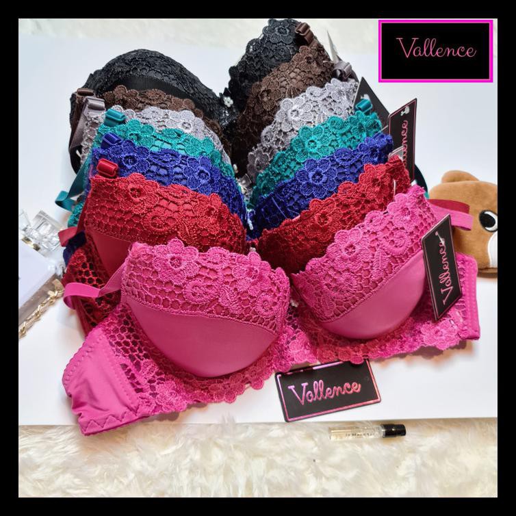 Bra Vallence Art 133 Cup B | Bh Renda Full Cup - Merah