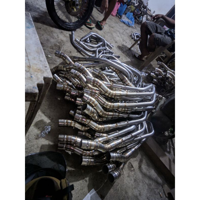 pipa Leher semi stenlis Satria Fu inlet 50