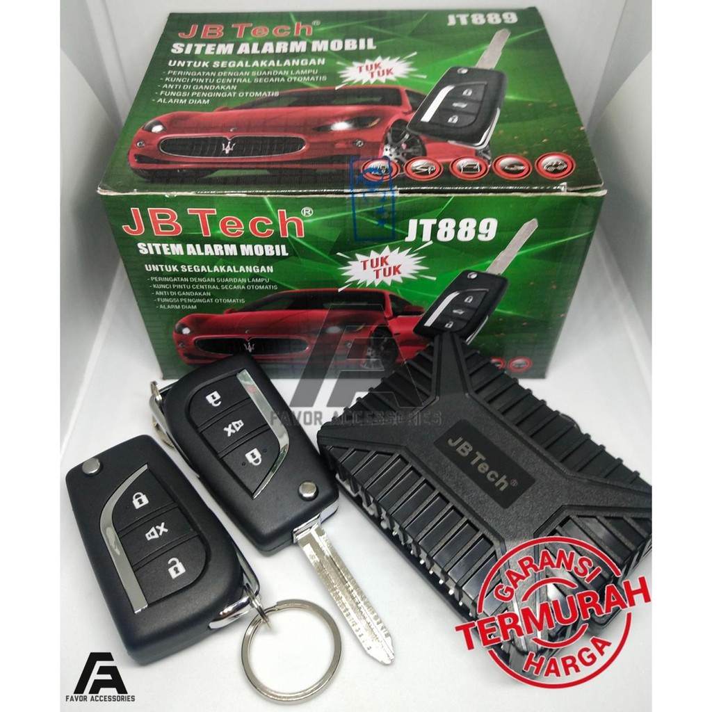 Alarm Mobil merk JB Tech Kunci Lipat Model Remote Innova Alarm Mobil merk JB Tech Kunci Lipat Model Remote Innova