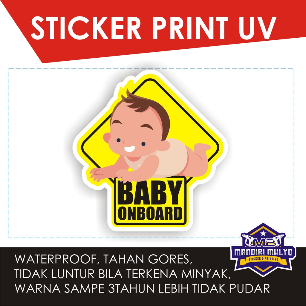 

STICKER SIGN BABY ONBOARD