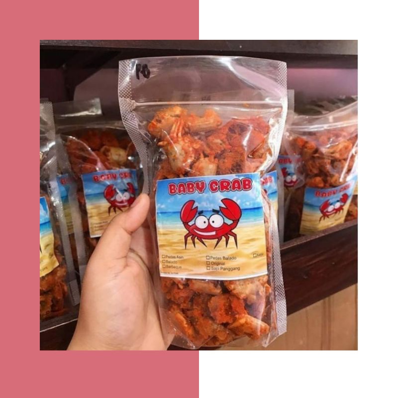 BABY CRAB CRISPY (50GR) BABY RAJUNGAN | KEPITING KRIUK | CAMILAN | SEAFOOD |CRAB KRIPS