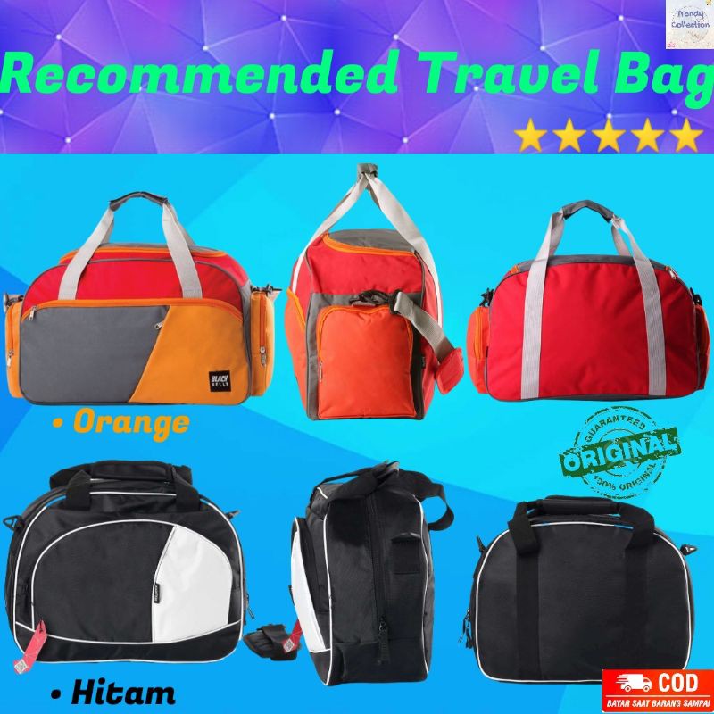 Tas travel jinjing hand bag pria wanita original blackkelly isi luas