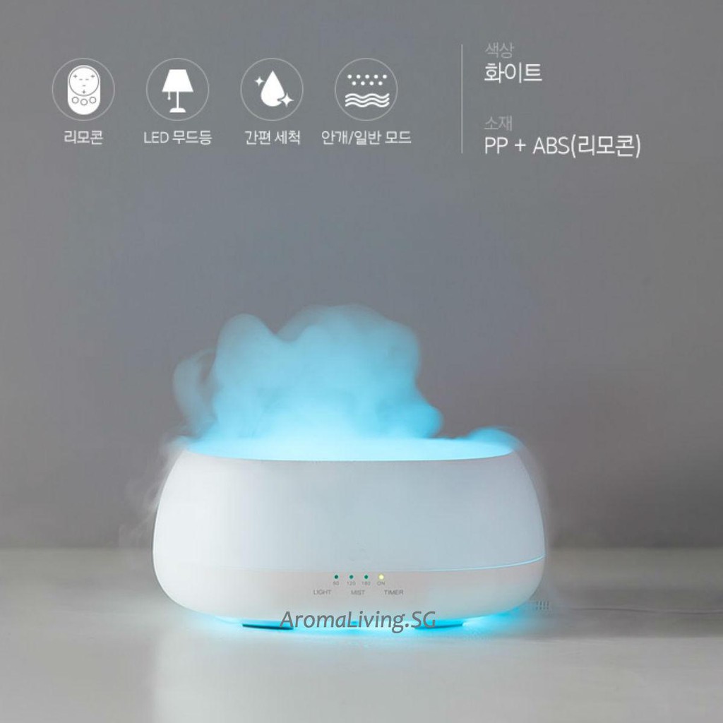 H33 Humidifier Air Aroma Diffuser Remote Control 500ml Ocean Mist Mode