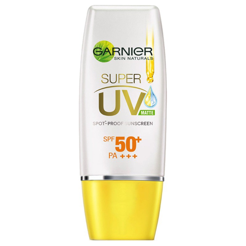 GARNIER Super UV Spot Proof Sunscreen 30ml SPF 50+ PA+++ &amp; Bright Complete 3-in-1 Anti Acne Cleanser | Garnier Light Complete by AILIN