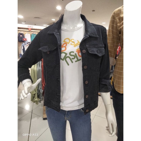 jaket denim black wanita DUST ORIGINAL 100%