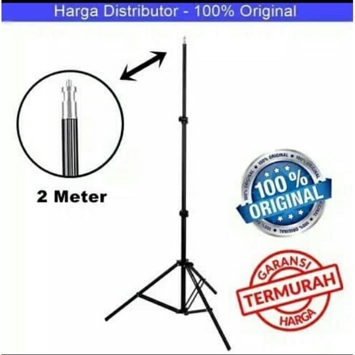 Hemat Tripod 2 Meter - Stand For Camera - Tripod Kamera 2 Meter Gilaa