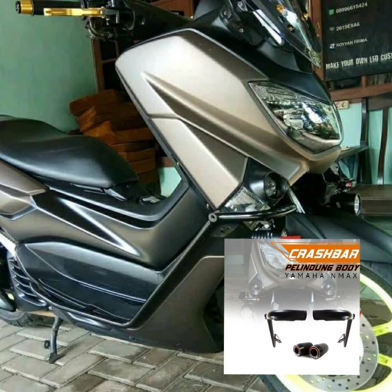 crashbar Yamaha nmax old nmax 2020 tubular nmax pelindung body nmax aksesoris Yamaha nmax