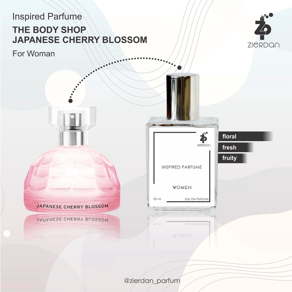 Zierdan Inspired Parfum Japanese Cherry Blossom Bodysh*p Parfume Farfum Minyak Wangi Tahan Lama Wanita Cewek