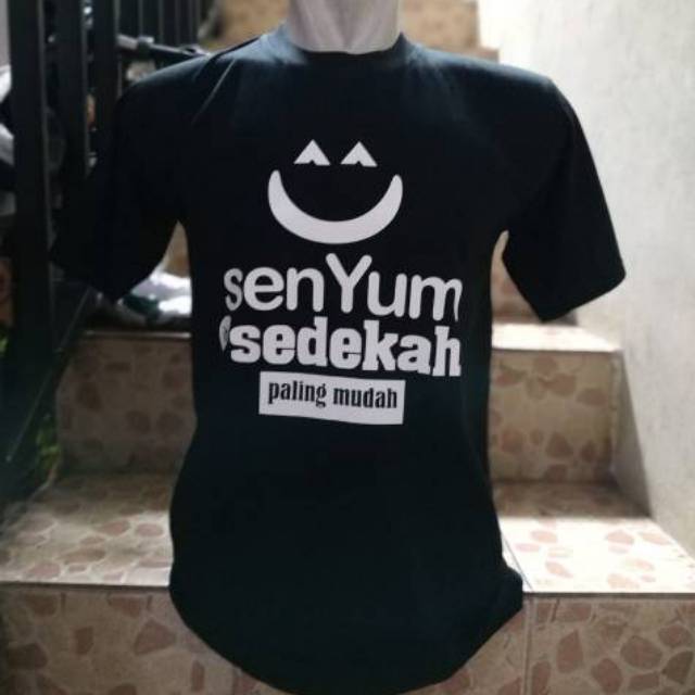 KAOS BIG SIZE 2XL 3XL 4XL SENYUM IBADAH DAKWAH ISLAM