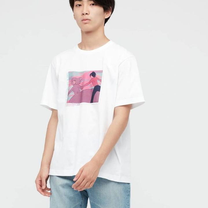 [KODE B0VCV] kaos uniqlo yoasobi kaos ut x yoasobi premium mirror 1:1 (full tag dan label)
