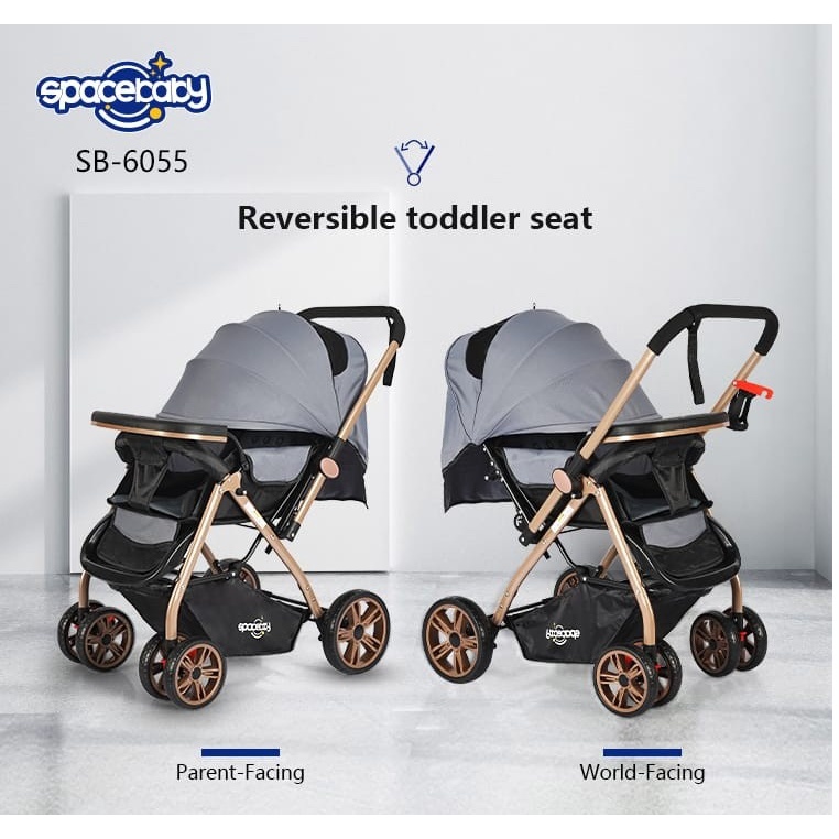 Stroller Spacebaby sb6055 Kereta Bayi Space Baby SB 6055 Bisa Hadap Ibu