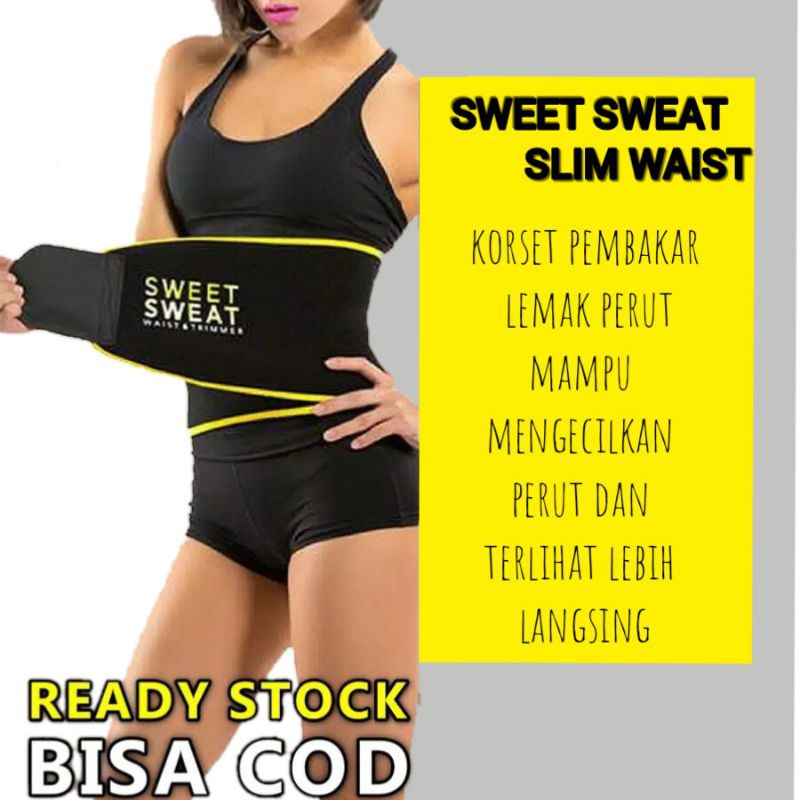 SWEET SWEAT TRIMMER BELT SLIM WAIST CORSET PEMBAKAR LEMAK PERUT