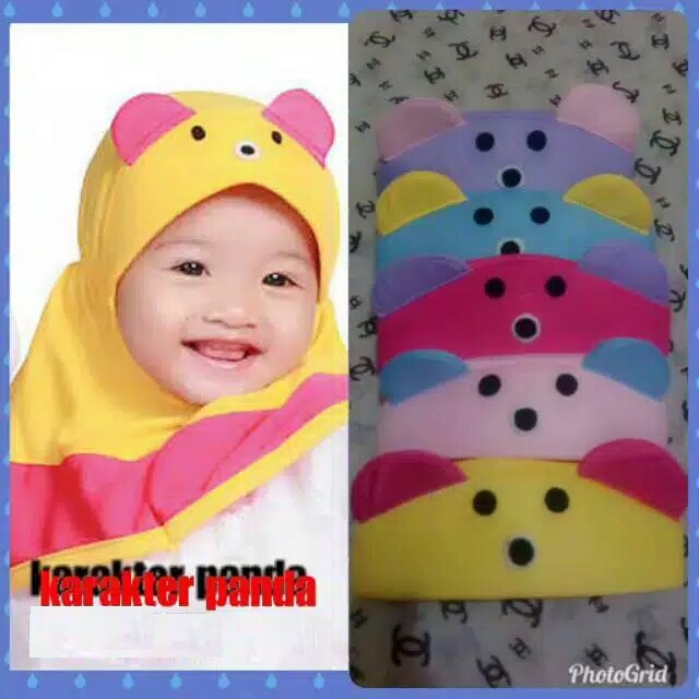 kerudung krudung kudung jilbab hijab instan anak ank bayi perempuan lucu model terbaru umur 0_6 bula