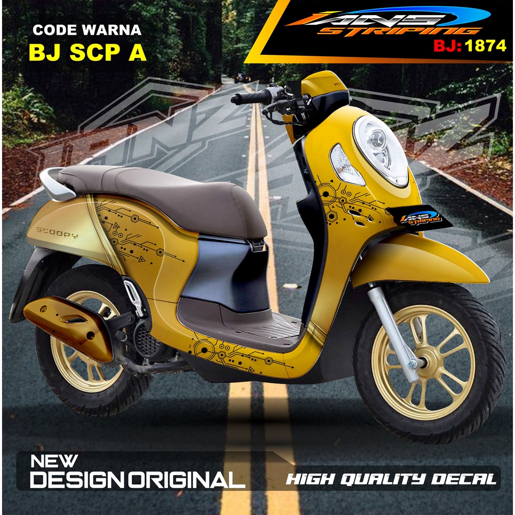 VARIASI STICKER FULL BODY SCOOPY / STICKER ALL NEW SCOOPY / STIKER FULL BODY SCOOPY TERMURAH / STIKER MOTOR SCOOPY / STIKER MOTOR