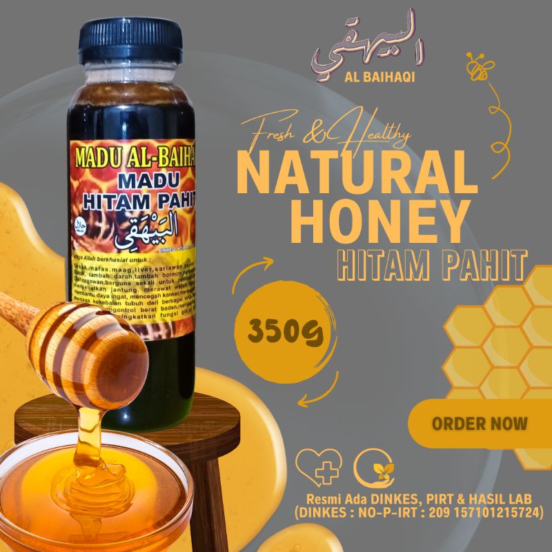 

MADU HERBAL ASLI - MADU HITAM PAHIT JAMBI AL - BAIHAQI (350g)