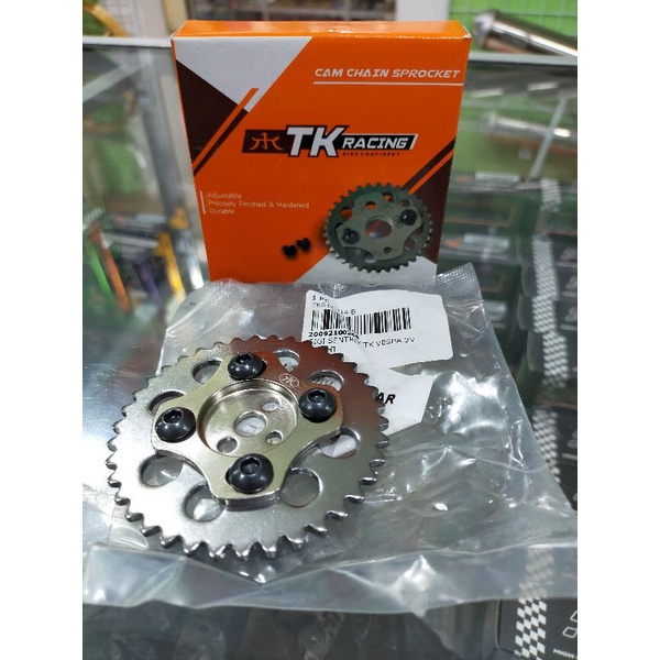 GIGI SENTRIK ADJUSTABLE TK RACING VESPA 3V / GEAR GIGI TIMING TK RACING PIAGGIO VESPA 3V 150CC