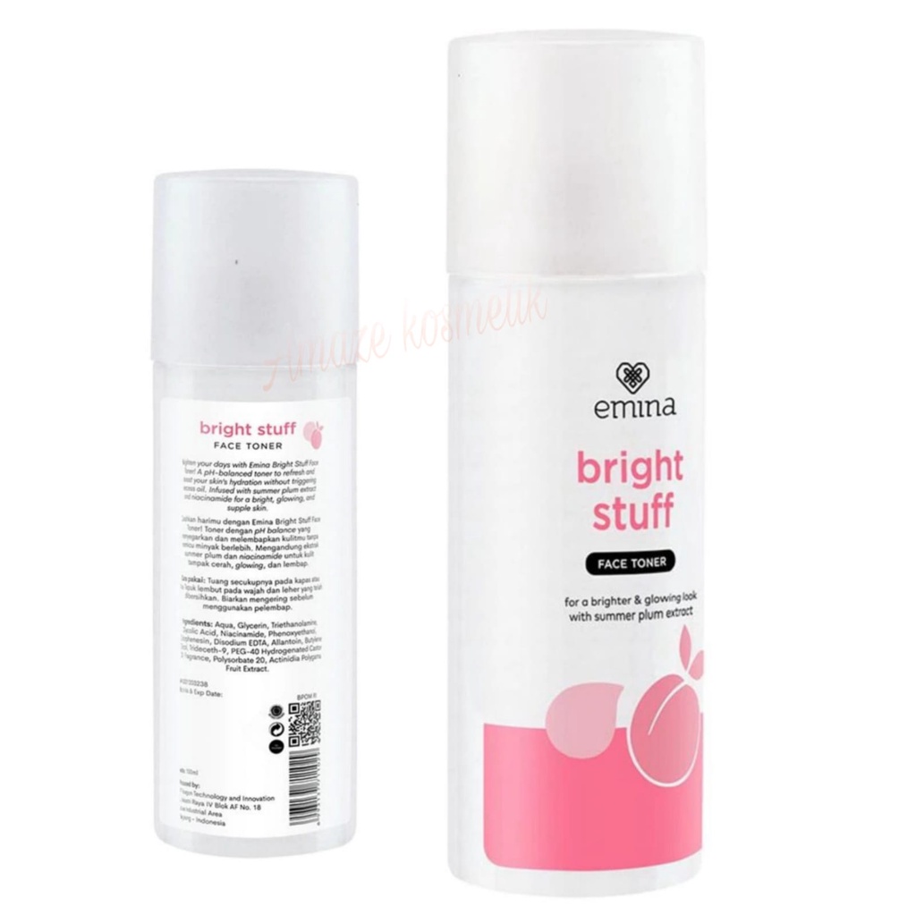 Emina Bright Stuff Face Toner 100 ML Bright Stuff Face Toner BPOM Baru !!