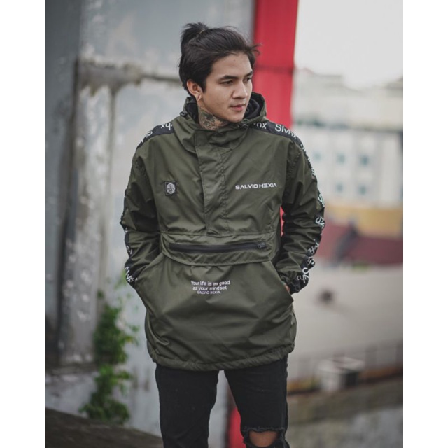 Jaket Cagoule Taslan Import Waterproof - Saku Doraemon ORIGINAL SLVHX  SERIES