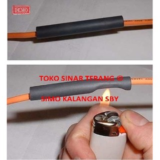 SELANG BAKAR Kabel 5 mm HITAM Selongsong Pelindung 5mm
