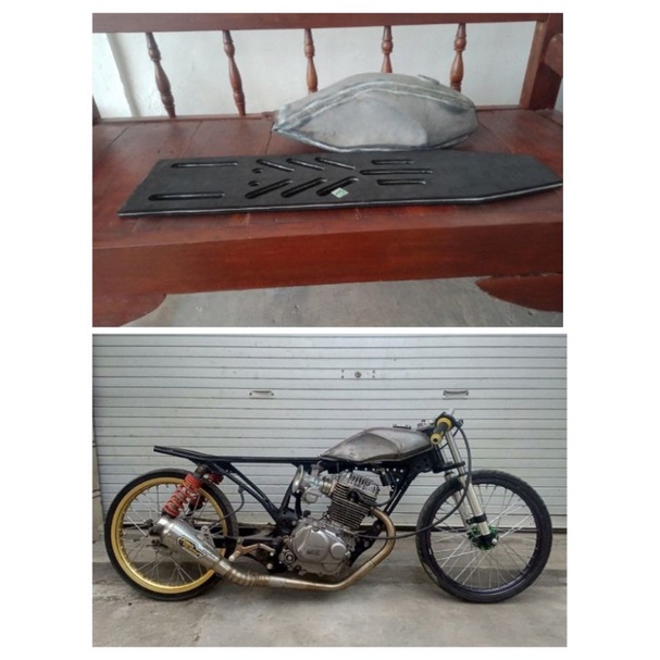 tangki herex plus jok drag 500m model Ninja Cak nun mini tangki jok drag cb gl mp tiger