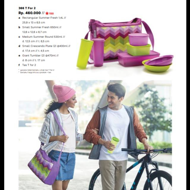 T For 2/lengkap set tupperware