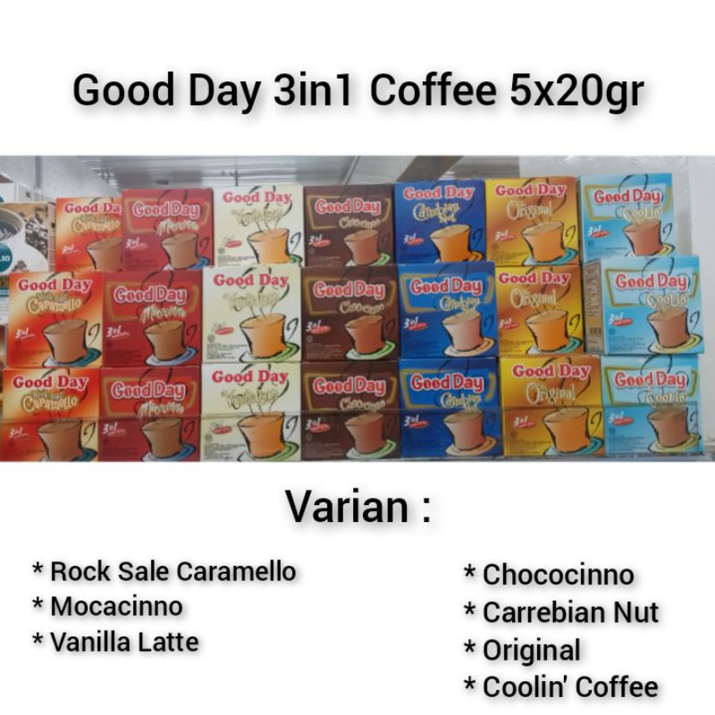 

Good Day 3in1 Coffee 5x20gr