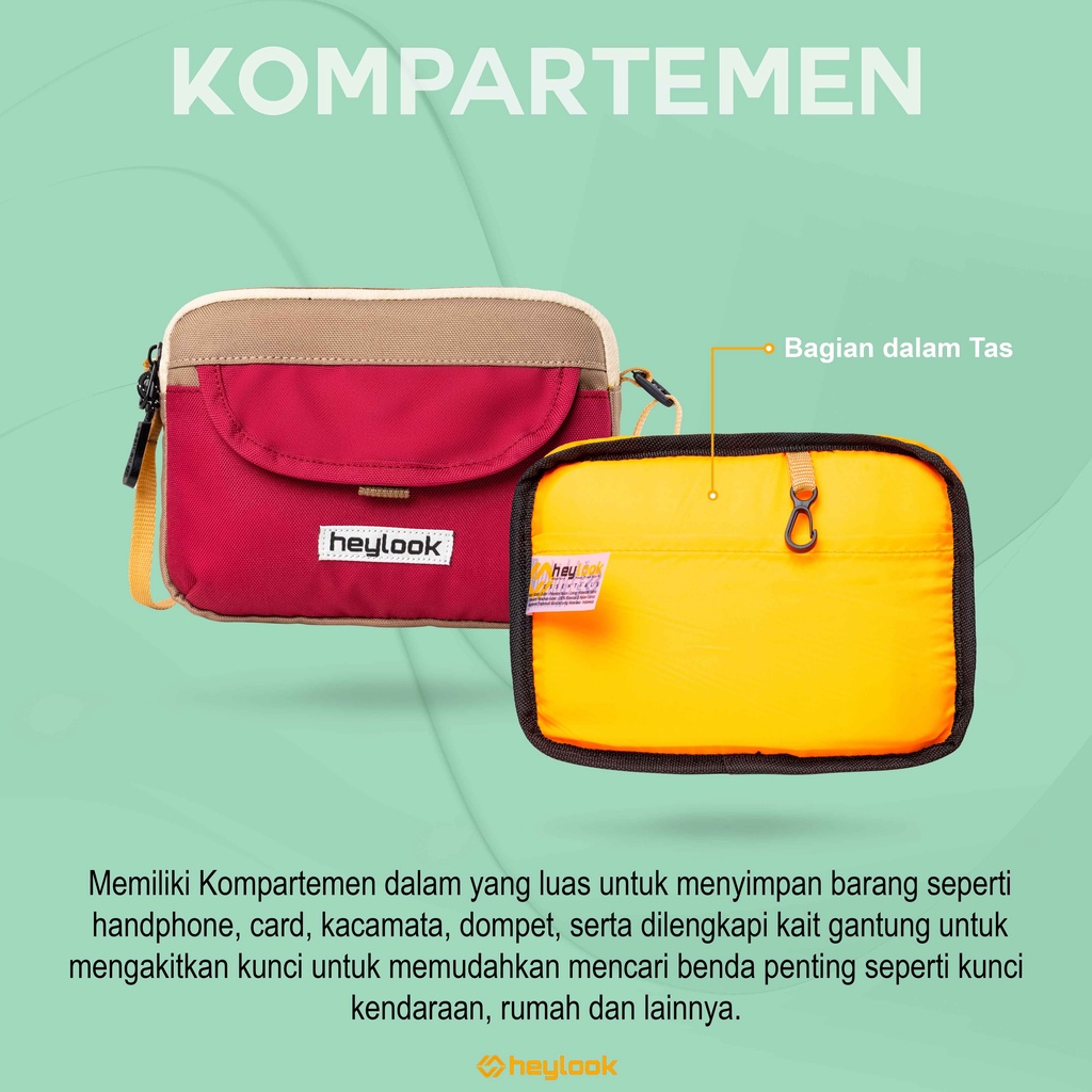 Tas Selempang Slingbag Bahu Casual Trendy Pria Wanita Unisex Tas Selempang Premium Selempang Full Colour Viral Kekinian