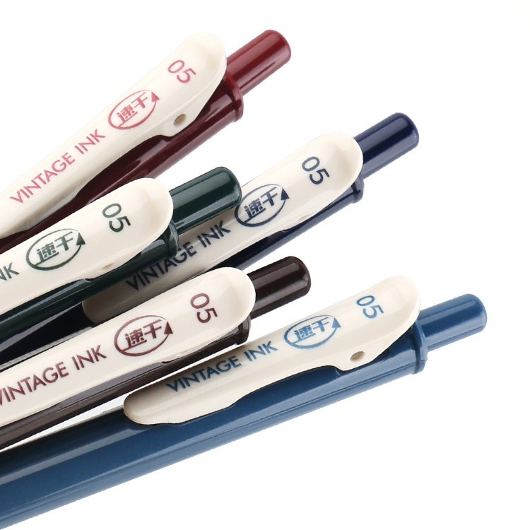 

Pulpen Gel 0.5mm DS Vintage Ink Series Retractable Gel Pen