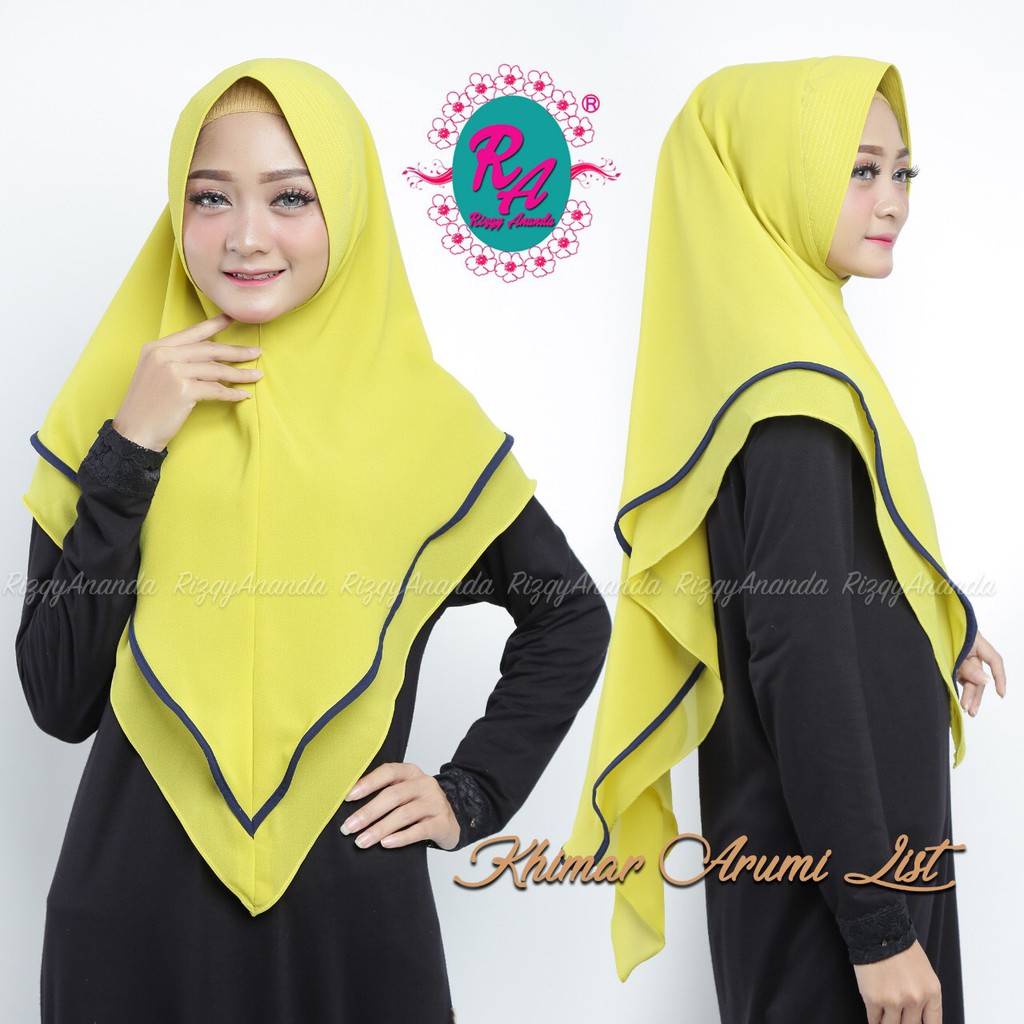 Syar'i Khimar Pakaian Wanita Muslim Cewe Kerudung Perempuan Jilbab Gamis Polos Baju Syari Panjang