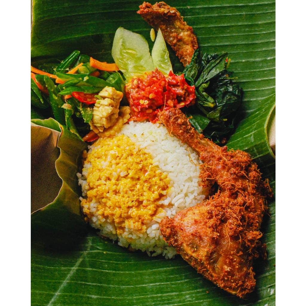 

Nasi Bungkus Ayam Goreng Padang Bumbu Kalasan 500 gram